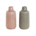 Pikkukuva 1 / 3: Vase Home ESPRIT Grey Pink Porcelain 15 x 15 x 31 cm (2 Units)
