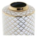 Pikkukuva 2 / 3: Vase DKD Home Decor 18 x 18 x 30,5 cm Porcelain Golden White
