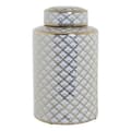 Pikkukuva 1 / 3: Vase DKD Home Decor 18 x 18 x 30,5 cm Porcelain Golden White