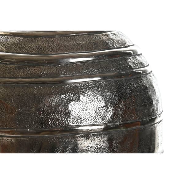 Vase DKD Home Decor 20 x 20 x 28,5 cm Silver Golden Aluminium Modern (2 Units)