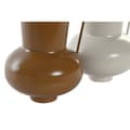 Miniatyrbild 2 av 3: Vase DKD Home Decor 13 x 12.5 x 17 cm Beige Metal Orange Mustard (2 Units)
