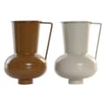 Miniatyrbild 1 av 3: Vase DKD Home Decor 13 x 12.5 x 17 cm Beige Metal Orange Mustard (2 Units)