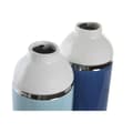 Pikkukuva 3 / 3: Vase DKD Home Decor 12,5 x 12,5 x 25 cm White Sky blue Navy Blue Stoneware (2 Units)