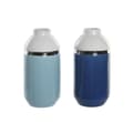Pikkukuva 1 / 3: Vase DKD Home Decor 12,5 x 12,5 x 25 cm White Sky blue Navy Blue Stoneware (2 Units)