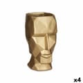 Pikkukuva 1 / 3: Vase 3D Face Golden Polyresin 12 x 24,5 x 16 cm (4 Units)