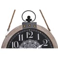 Pikkukuva 3 / 3: Table clock DKD Home Decor 40 x 6,5 x 46 cm Black White Iron Mandala MDF Wood (2 Units)