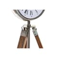 Pikkukuva 4 / 4: Table clock DKD Home Decor 22 x 40 x 80 cm Natural Silver Aluminium Tripod Mango wood Traditional