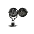 Miniatyrbillede 2 af 6: Table clock Home ESPRIT Black Silver Metal Crystal 18 x 17 x 33 cm