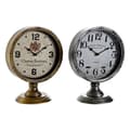 Pikkukuva 1 / 3: Table clock DKD Home Decor Golden Silver Metal Crystal Vintage 20,5 x 13,5 x 28 cm (2 Units)