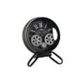Pikkukuva 1 / 3: Table clock Home ESPRIT Black Silver Metal Crystal 16,5 x 11 x 21 cm