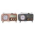 Pikkukuva 1 / 2: Table clock DKD Home Decor 33 x 11,5 x 26 cm Grey Copper Iron Vintage (2 Units)