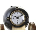 Pikkukuva 4 / 4: Table clock DKD Home Decor 20,5 x 20,5 x 21,5 cm Black Golden Aluminium Resin Colonial
