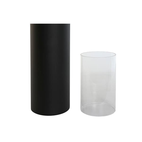 Table Mat Set Home ESPRIT Black Metal Crystal 27 x 27 x 125 cm (2 Units)