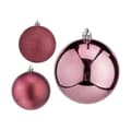 Pikkukuva 4 / 4: Set of Christmas balls Krist+ 00800 Pink Plastic (24 Units)