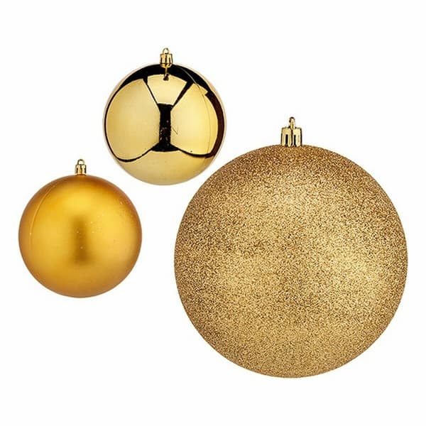 Set of Christmas balls Krist+ 00792 Golden Plastic (6 Units)