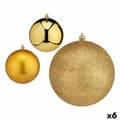 Pikkukuva 1 / 2: Set of Christmas balls Krist+ 00792 Golden Plastic (6 Units)