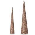 Pikkukuva 2 / 2: Set of Figures Cones Sequins Bronze Golden (4 Units)