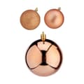 Miniatyrbillede 3 af 3: Set of Christmas balls Copper Plastic 8 x 9 x 8 cm (24 Units)