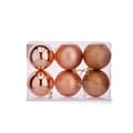 Miniatyrbillede 2 af 3: Set of Christmas balls Copper Plastic 8 x 9 x 8 cm (24 Units)