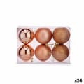 Miniatyrbillede 1 af 3: Set of Christmas balls Copper Plastic 8 x 9 x 8 cm (24 Units)