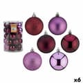 Pikkukuva 1 / 2: Set of Christmas balls Purple Plastic 6 x 7 x 6 cm (6 Units)
