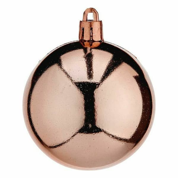 Set of Christmas balls Krist+ 00466-4 Copper Plastic (12 Units)