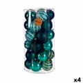 Miniatyrbild 1 av 3: Set of Christmas balls Blue PVC 8 x 9 x 8 cm (4 Units)