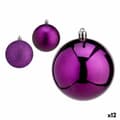 Pikkukuva 1 / 2: Set of Christmas balls Krist+ 00776 Purple Plastic (12 Units)