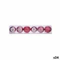Miniatyrbillede 1 af 4: Set of Christmas balls Krist+ 00788 Pink Plastic Ø 8 cm (24 Units)