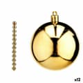 Pikkukuva 1 / 3: Set of Christmas balls Golden PVC Ø 7 cm (12 Units)