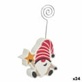 Pikkukuva 1 / 2: Photo frame Multicolour Gnome Christmas star Metal MDF Wood 8,5 x 15,5 x 2 cm (24 Units)