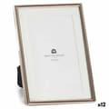 Miniatyrbild 1 av 2: Photo frame Crystal Steel Copper (13,5 x 18,5 x 13,5 cm) (12 Units)