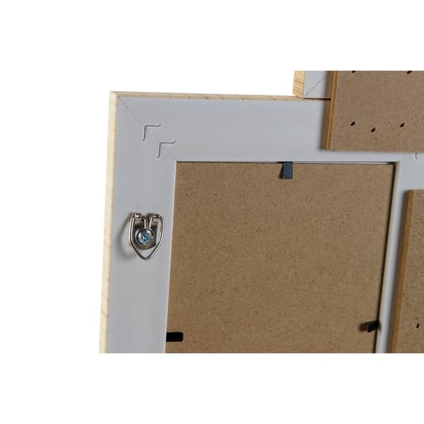 Photo frame Home ESPRIT Beige Natural Crystal polystyrene Scandinavian 60 X 2 X 59 cm