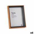Pikkukuva 1 / 2: Photo frame Crystal Black Brown MDF Wood (17 x 22 x 3 cm) (6 Units)