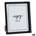 Pikkukuva 1 / 2: Photo frame 22,2 x 3,5 x 27,3 cm Black Plastic Glass (6 Units)