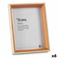 Miniatyrbild 1 av 2: Photo frame 17 x 22 x 3 cm Crystal Brown White MDF Wood (6 Units)