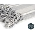Pikkukuva 3 / 4: Multipurpose throw Stripes 235 x 205 cm White Grey (8 Units)