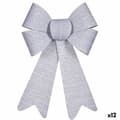 Pikkukuva 1 / 2: Lasso Krist+ HJ1-12012 Silver PVC Points 16 x 24 x 4 cm Christmas bauble (12 Units)
