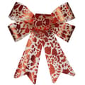 Miniatyrbillede 2 af 3: Lasso Krist+ HJ1-12007 Red Golden PVC Printed 15 x 4 x 16 cm Christmas bauble (12 Units)