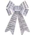 Miniatyrbillede 2 af 2: Lasso Krist+ HJ1-12006 Silver PVC 16 x 24 x 4 cm Christmas bauble (12 Units)