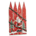 Pikkukuva 2 / 3: Hanging decoration Sign Father Christmas LED Light Red Plastic MDF Wood 34,7 x 4 x 60 cm (6 Units)