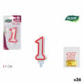 Pikkukuva 1 / 4: Candle Set Algon Red (36 Units)