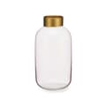 Miniatyrbild 2 av 3: Vase Pink Golden Glass 14,5 x 29,5 x 14,5 cm (6 Units)