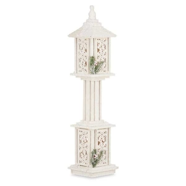 Street lamp White Wood Plastic 19 x 80 x 19 cm (2 Units)