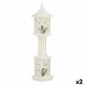 Miniatyrbild 1 av 3: Street lamp White Wood Plastic 19 x 80 x 19 cm (2 Units)