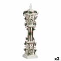Pikkukuva 1 / 3: Street lamp White Brown Wood Plastic 18 x 80 x 18 cm (2 Units)