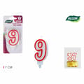Pikkukuva 2 / 4: Candle Set Algon Red (36 Units)