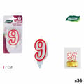 Pikkukuva 1 / 4: Candle Set Algon Red (36 Units)