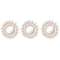 Miniatyrbillede 1 af 3: Mirror Set Home ESPRIT White Boho 20 x 1 x 20 cm (3 Pieces)