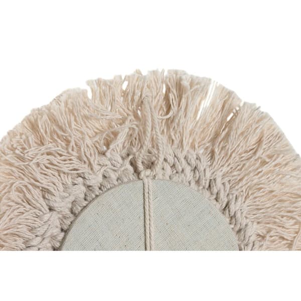 Mirror Set Home ESPRIT White Boho 20 x 1 x 20 cm (3 Pieces)